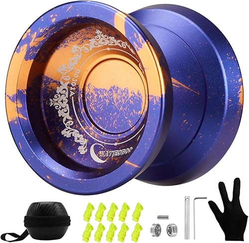 WATIEOBOO Yoyo Yoyo profesional de trucos para niños principiantes Yoyo que no responde para adultos jugadores intermedios avanzados con rodamiento