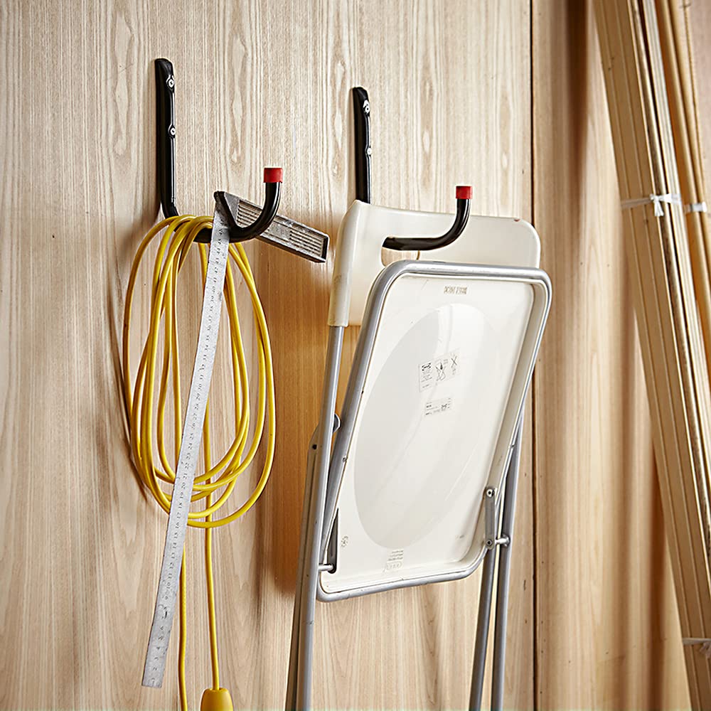 Dekton Spider Haken Bungee-Seil Set – 3 Stück, 102 Cm, Schwarz/rot, Vielseitig Für Werkstatt & Auto