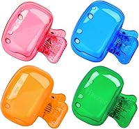 Vista 13 de Hxezoc Paquete de 4 fundas de cabeza de cepillo de dientes de viaje, protector de cepillo de dientes, estuche protector de cepillo de cepillo