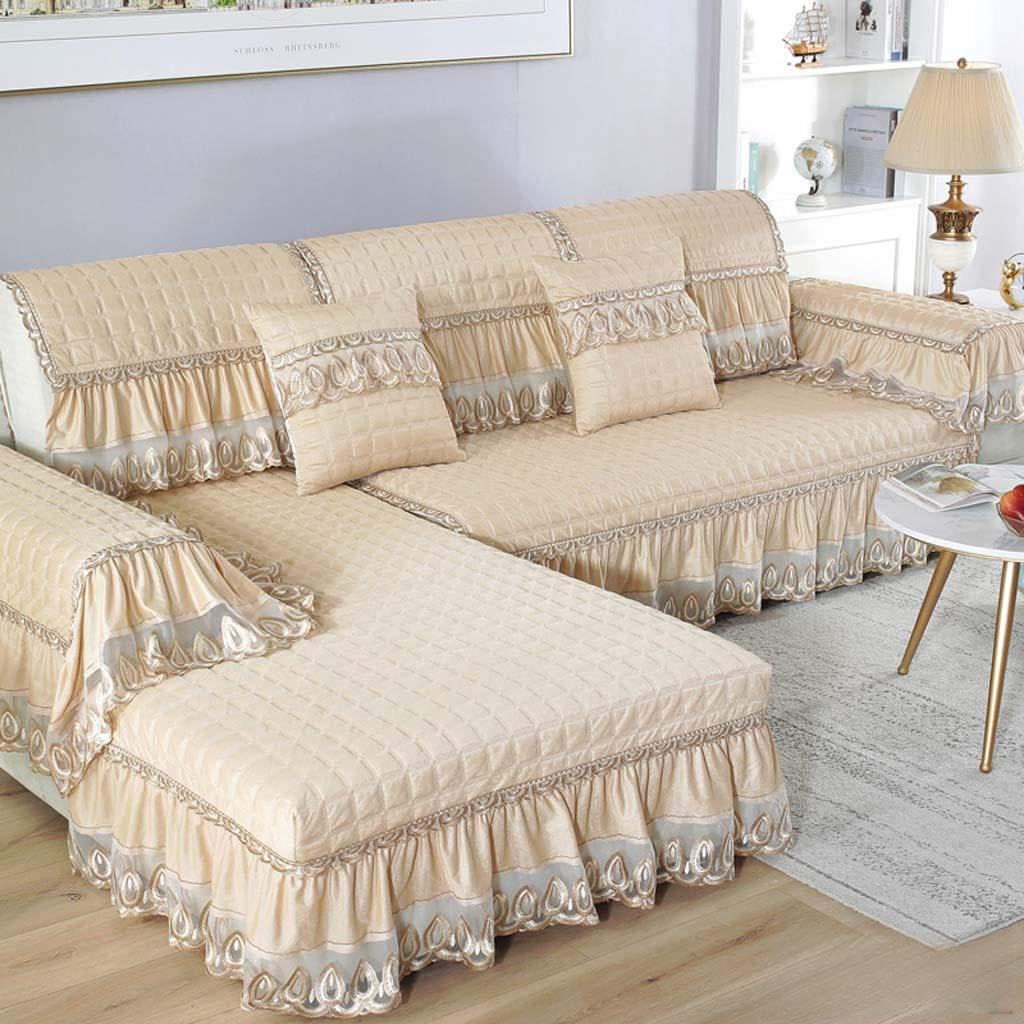 Housse canapé d'été rafraîchissante en tissu simple pour les moments en famille