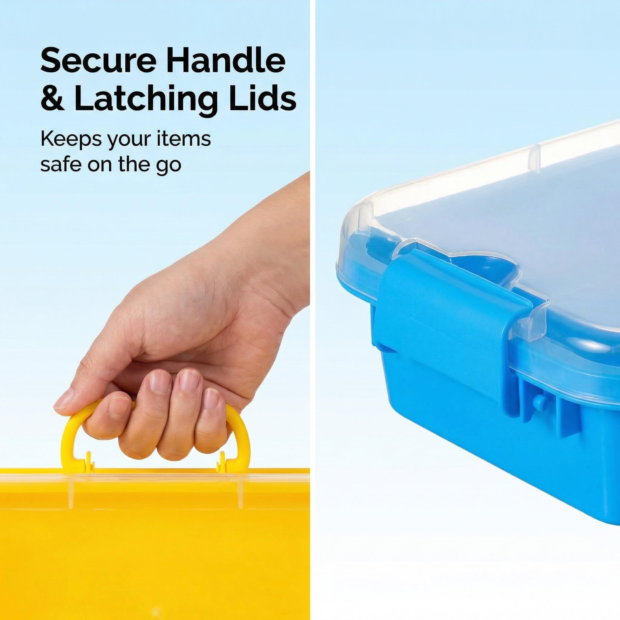 Toddler Sensory Bin Set - 3 Lidded Bins -5