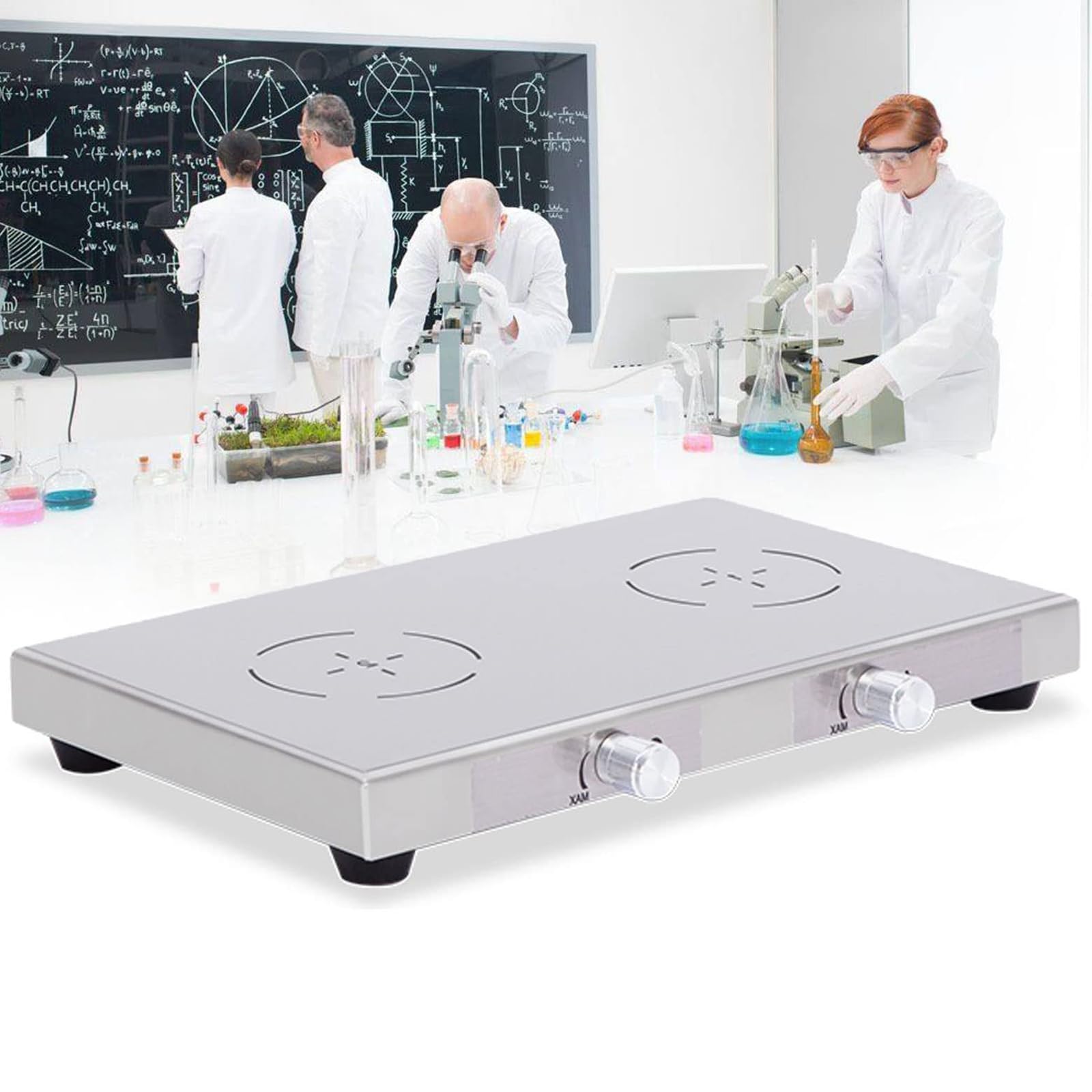 Agitador magnético con control de velocidad ajustable para una mezcla eficiente en experimentos científicos, equipo de laboratorio para mezcla de líquidos de precisión, 110 V