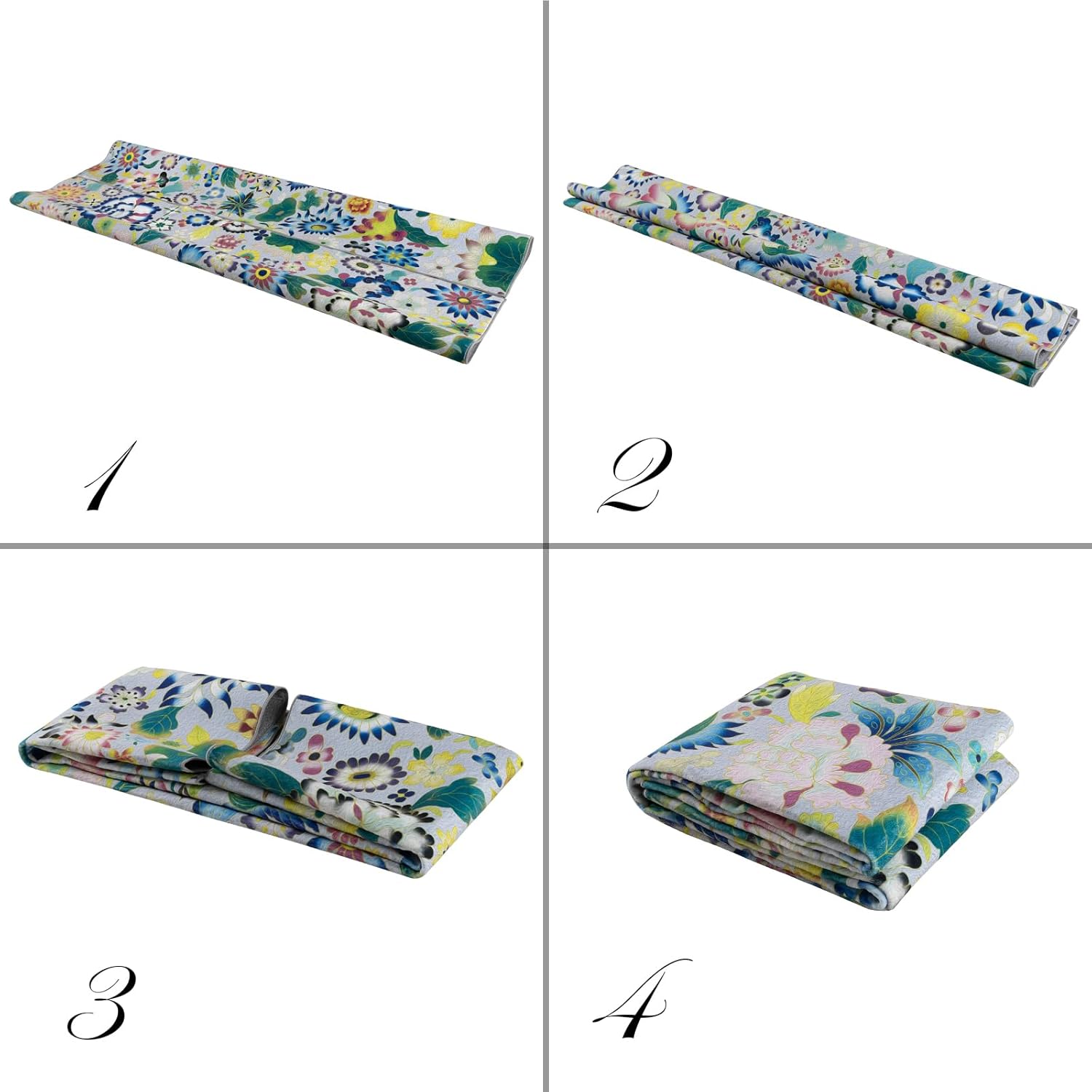 Washable Floral Rugs for Living Room,5x7 Soft Lightweight Area Rugs,Non-Slip Stain Resistant Low-Pile for ‎Bedroom Dining Room Office (5x7ft,Gray/Multicolor)