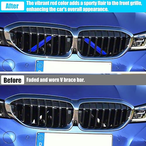 Miniatura 34 de Jaronx Compatible con cubierta de soporte en V BMW, insertos de rejilla, cubiertas de soporte de barra en V compatibles con BMW X3 F25 G01/X4 F26