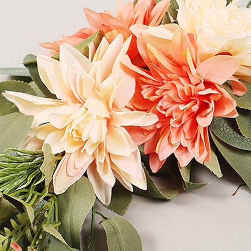 Miniatura 2 de Juego de 2 piezas de flores artificiales con estampado floral de rosas y peonías de seda para arco de boda, arreglo de flores artificiales para