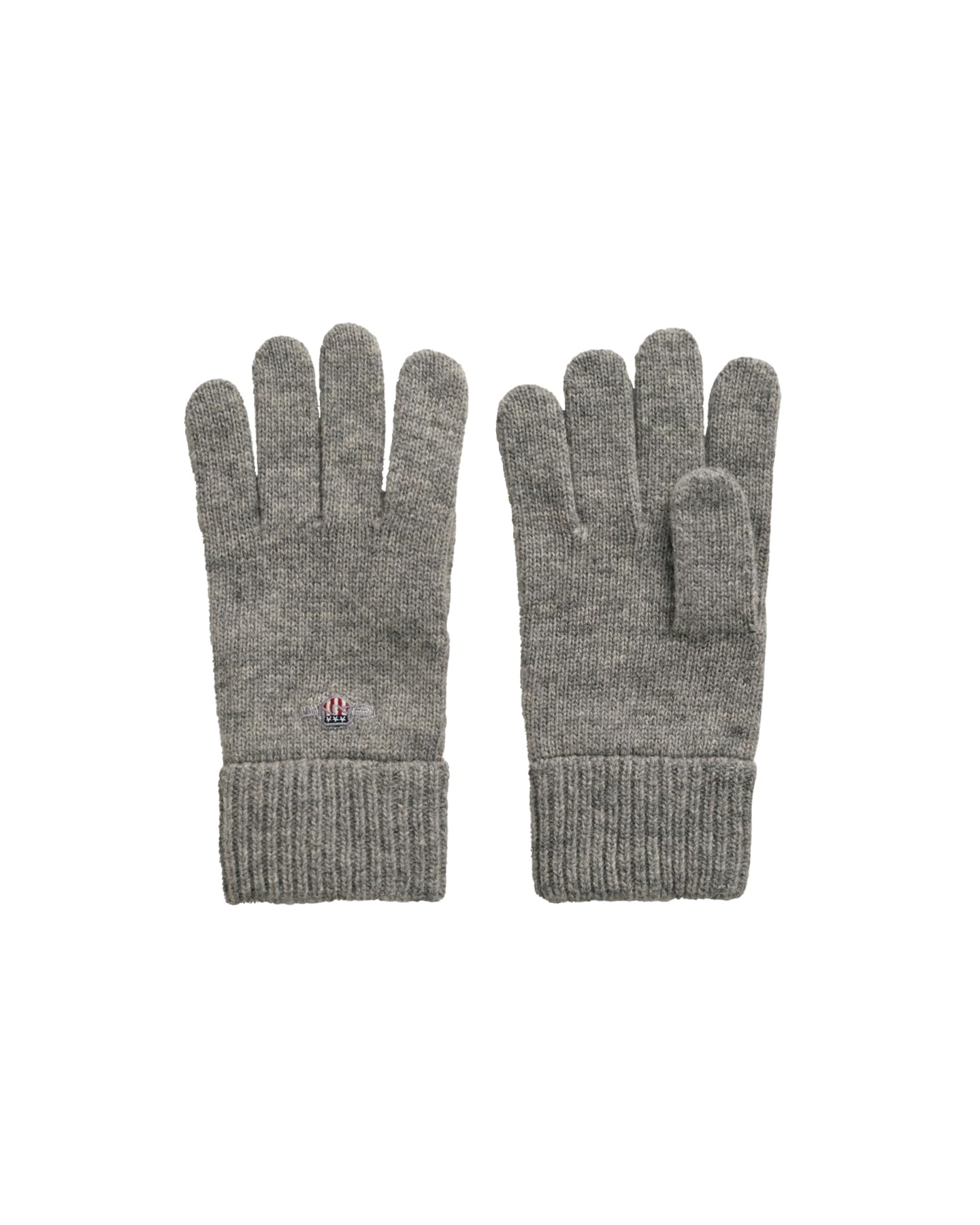 Gant Unisex Grey Melange Shield Wool Gloves Gloves, Standard