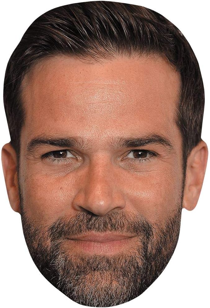 Gethin Jones (Brown Hair) Celebrity Mask, Flat Card Face, Fancy Dress Mask