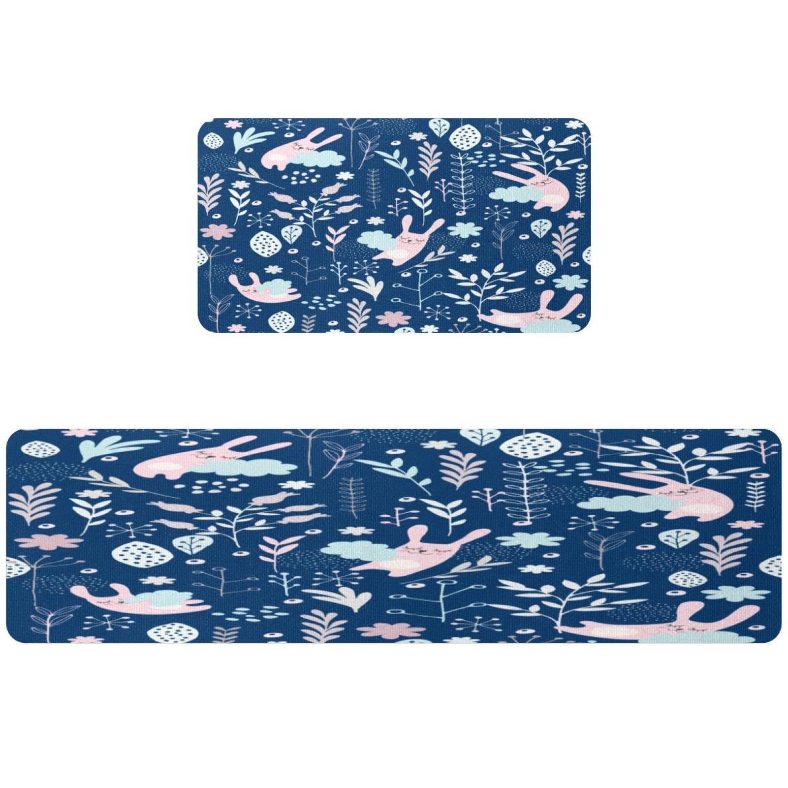 Alfombra de cocina absorbente con base antideslizante lavable de 2 piezas