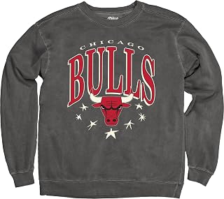 Blue 84 Moletom de gola redonda oficialmente licenciado pela NBA com estrelas pretas