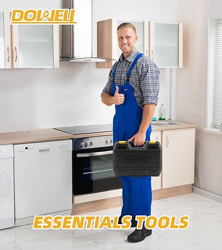 Miniatura 27 de DOWELL Kit de herramientas Conjunto de herramientas 116 piezas para el hogar Kit de herramientas de mano para el hogar con caja de herramientas caja