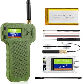 Heltec Mesh Node T114 Dev Board 3000mAh Battery N36 Case Kit | Set nRF52840 SX1262 Module Support LoRa Bluetooth 5.0 WiFi GPS and Solar Power for Meshtastic LoRawan IOT