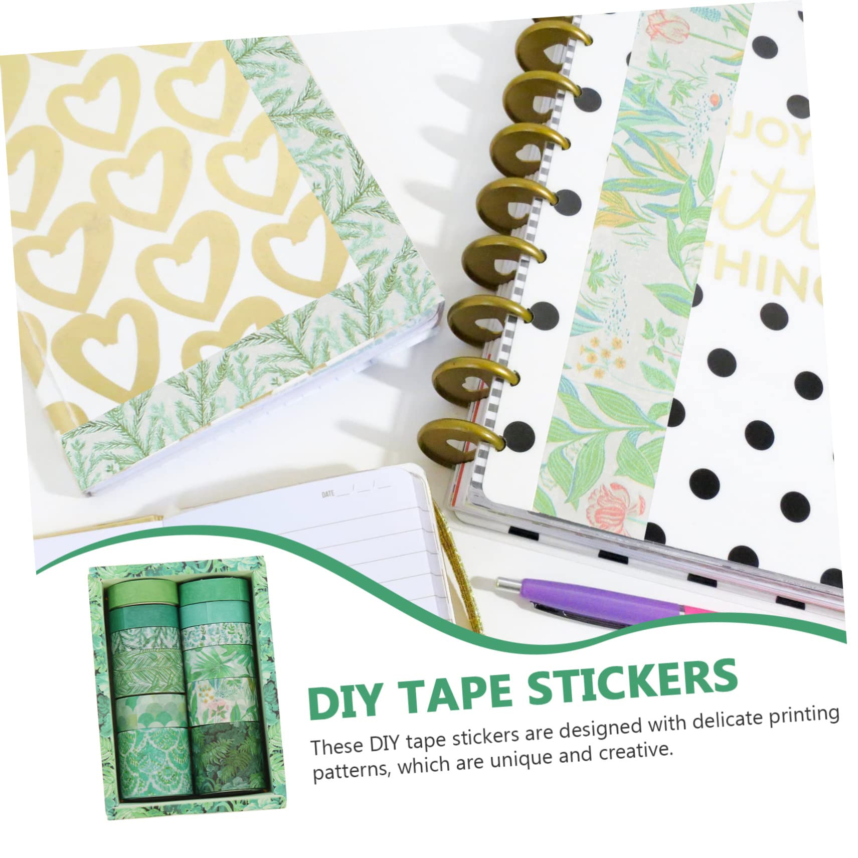 SHINEOFI 36rotoli Nastro Adesivo Colorato Washi Per Scrapbooking e Fai Da Te Di Tapes Decorativi Per Diari Album e Attività Creative Design Vivaci e Materiale Di Alta Qualità