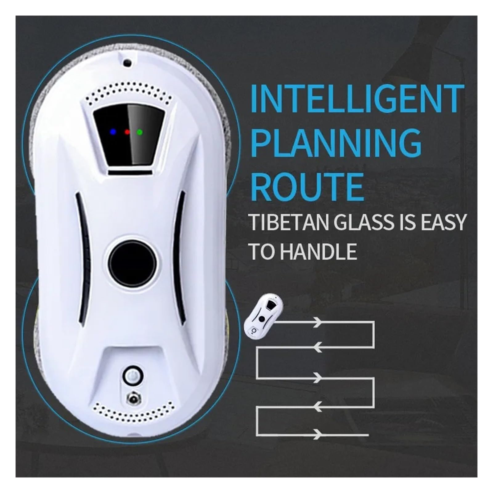 Robot Aspirapolvere Ultra Sottile For La Pulizia Delle Finestre Lavavetri Elettrico For Vetri Limpiacristales Telecomando For Casa