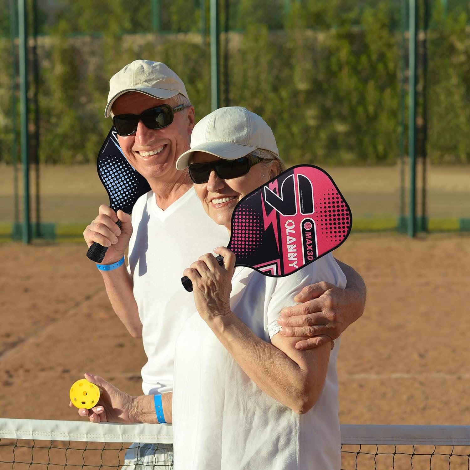 Buy OLANNY Graphite Pickleball Paddles 4 Pack Premium Rackets Fiber