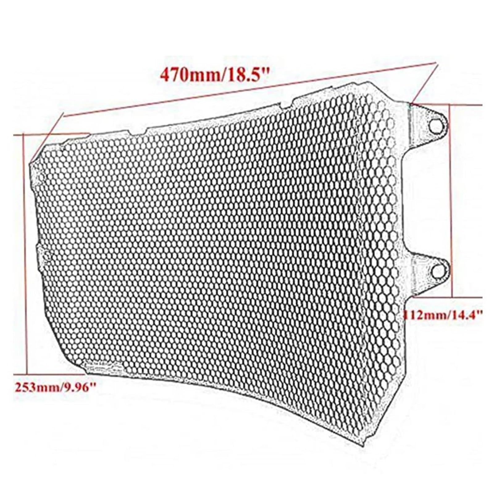 Grille Radiateur Moto Grille de protection pour radiateur moto Convient pour Yamaha MT10 FZ10 2016-2023, couvercle pour refroidisseur d'huile