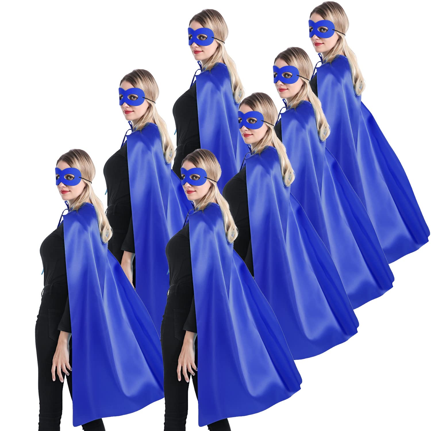 Superhero Capes and Masks for Teenagers Adults Men Women Team Building Dress Up Party Cape Halloween Costume 7