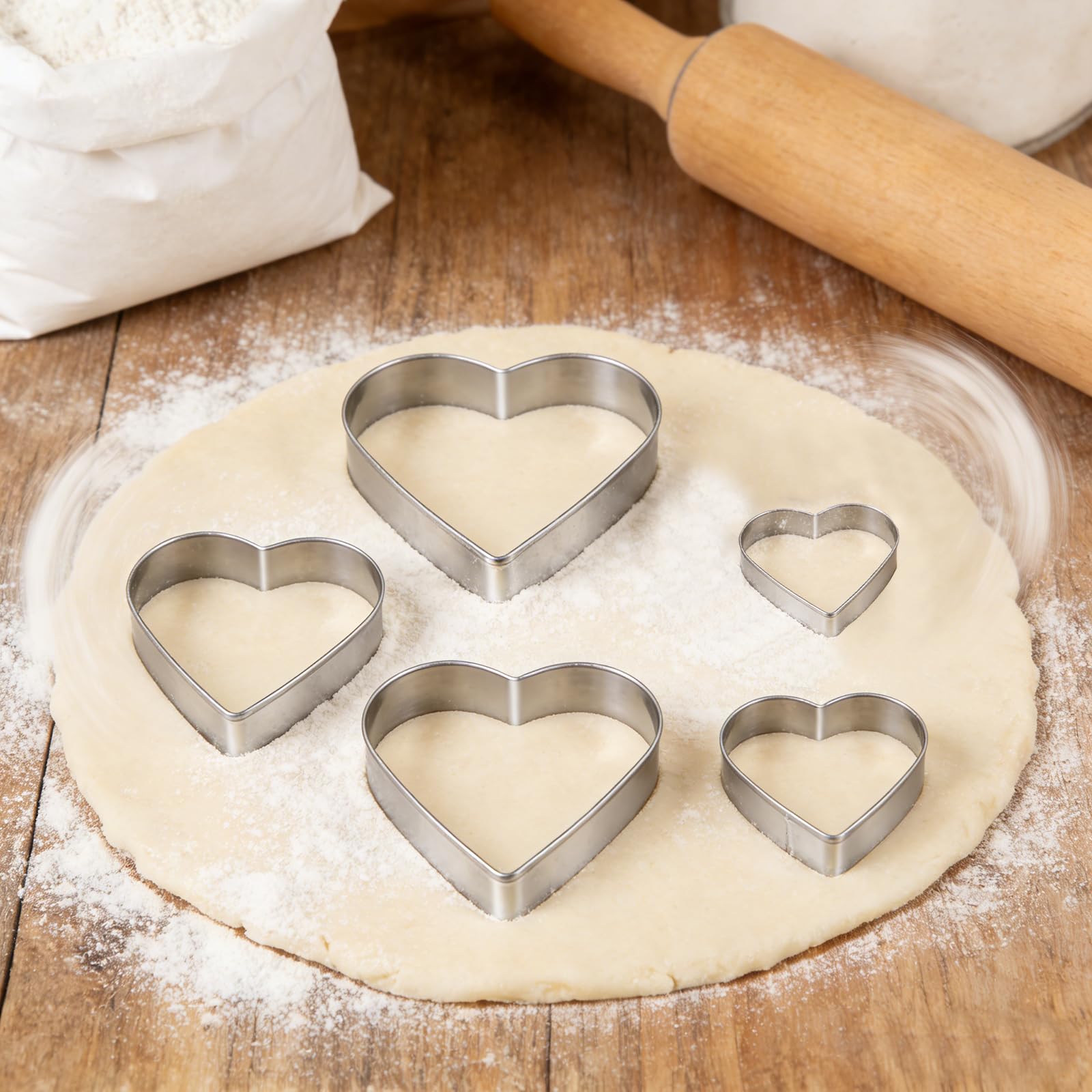 Love Heart - Cortador de galletas (5 unidades)