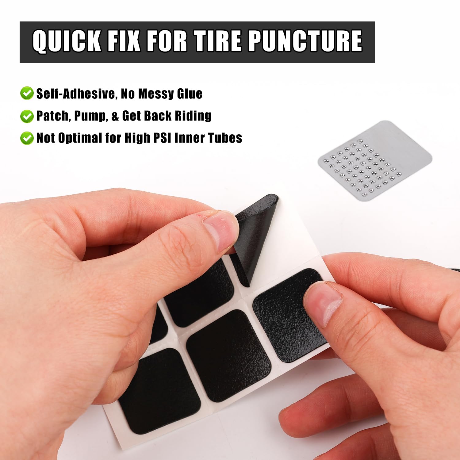Inner Tube Self Adhesive Bike Patches Bike Tire Repair Kit 30PC