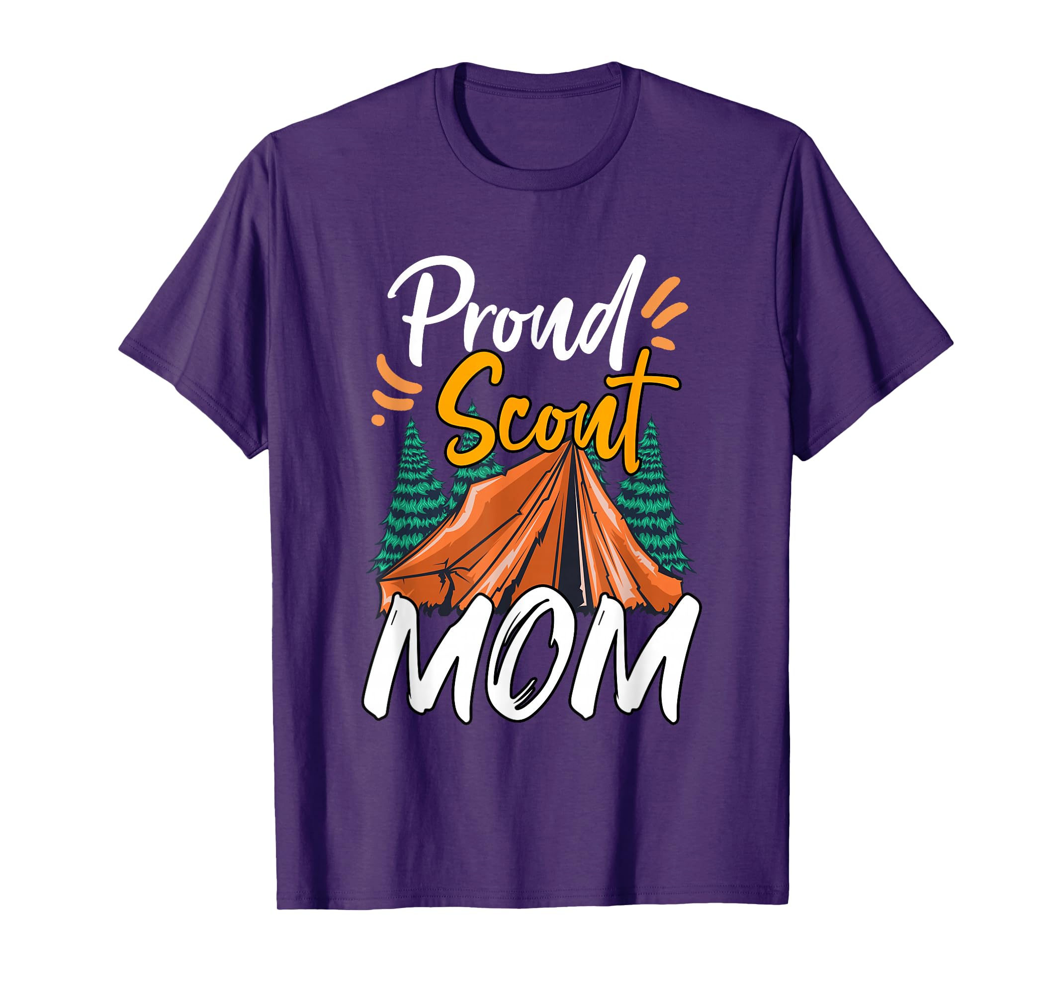 Proud Scout Mom Scouting The Leader Cub Camping T-Shirt