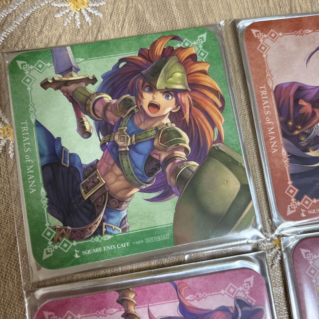 希少ラス１　スクエニカフェ 聖剣伝説3 デュラン アンジェラ アクキー 希少ラス1 スクエニカフェ 聖剣伝説3 デュラン アンジェラ アクキー