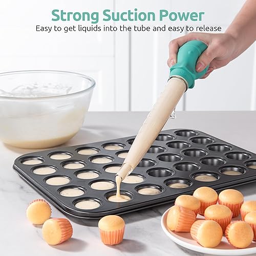 Miniatura 7 de U-Taste Juego de lanzador de pavo en ángulo de 1.5 onzas, resistente al calor, 228.2 , de grado alimenticio, Tritan y silicona, con cepillo de