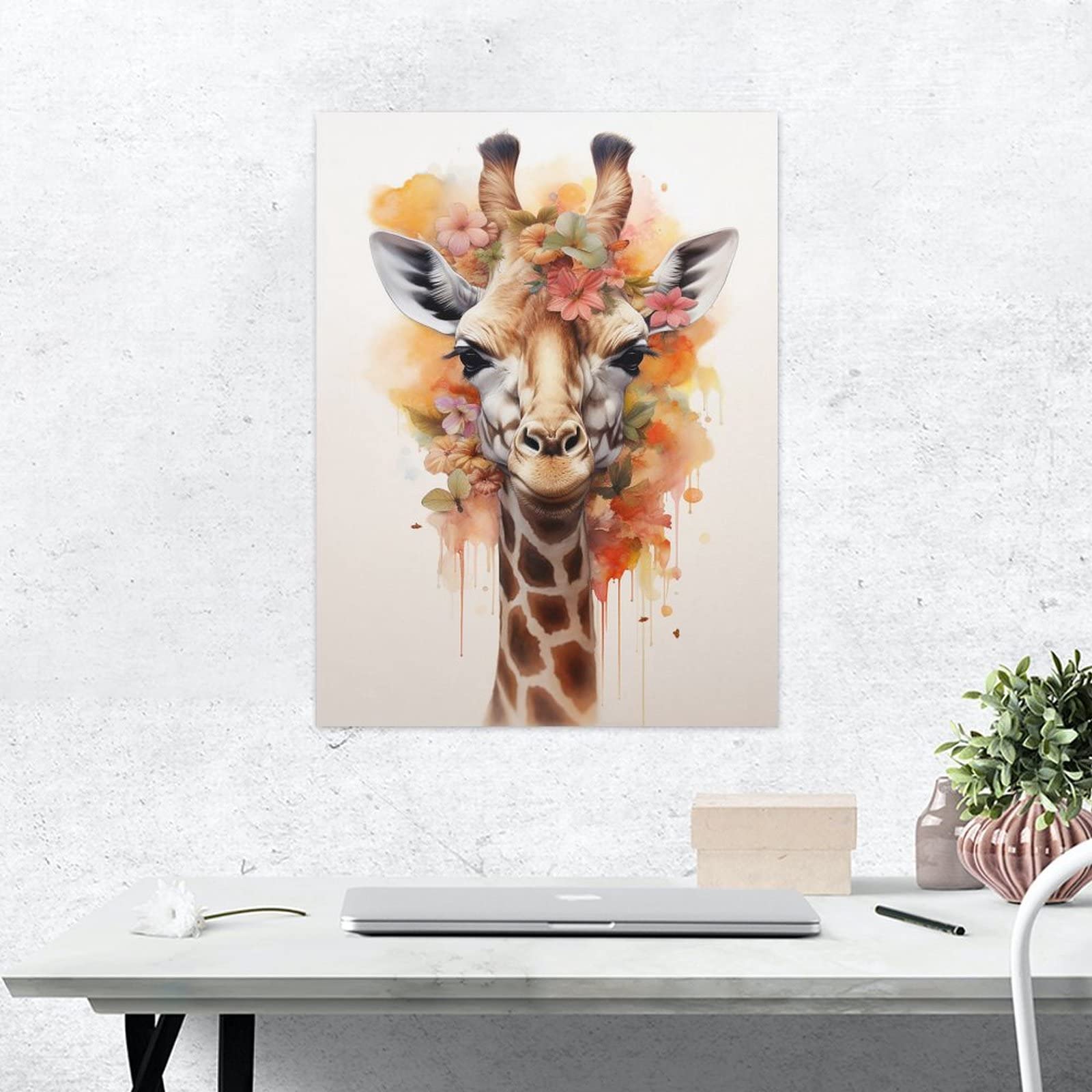 キメコミアート　パッチワーク　デザインアート　壁掛けインテリア　キリン キメコミアート パッチワーク デザインアート 壁掛けインテリア キリン