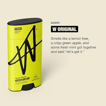 W By Jake Paul Men's Antiperspirant, Odor Blocking, Vitamin-Infused Deodorant for Men, 24-Hour Sweat Protection, Original Scent, 2.6 oz