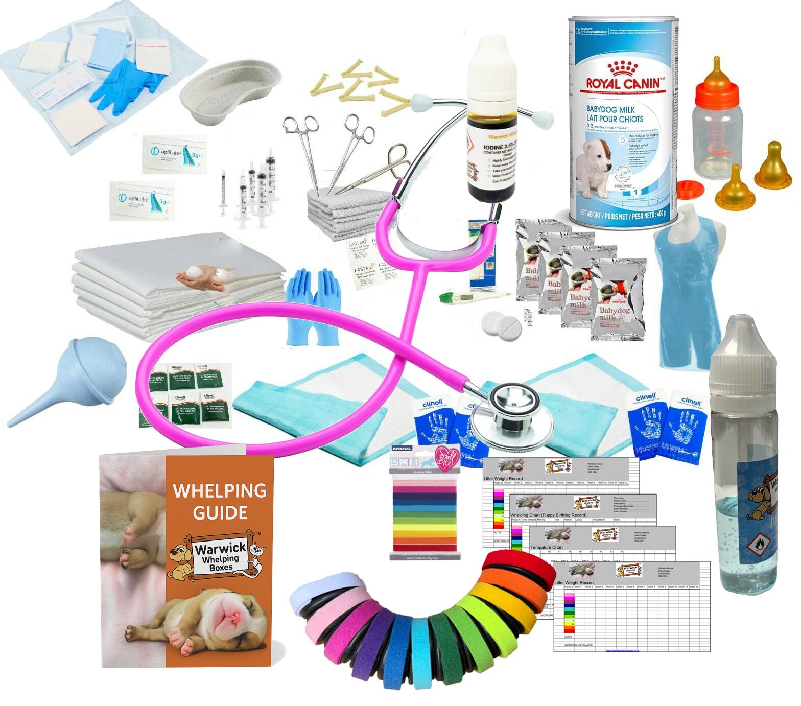 Warwick Deluxe Puppy Whelping kit, Warwick Delivery Pack, Royal Canin 400g Puppy Milk Formula Included Warwick Whelping Boxes®
