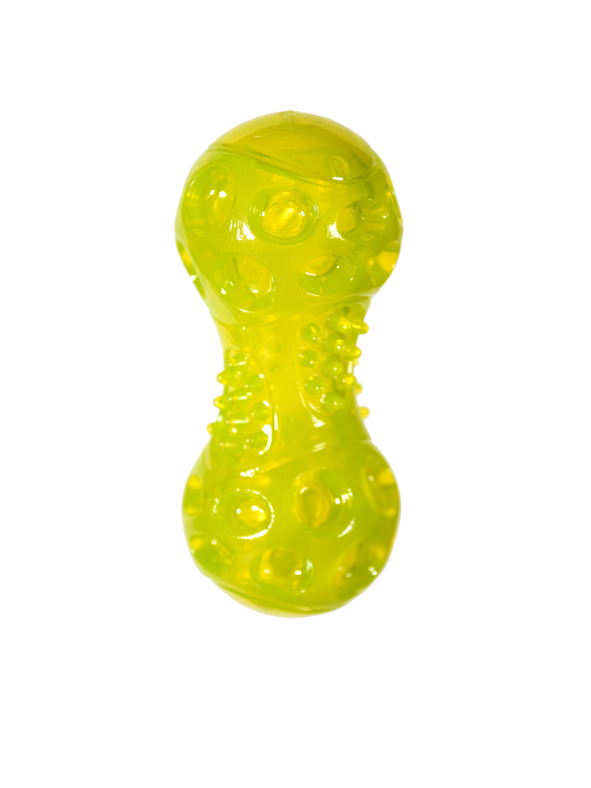 Durable TPR LED Light Up Fetch Dumbbell Dog Toy, Small