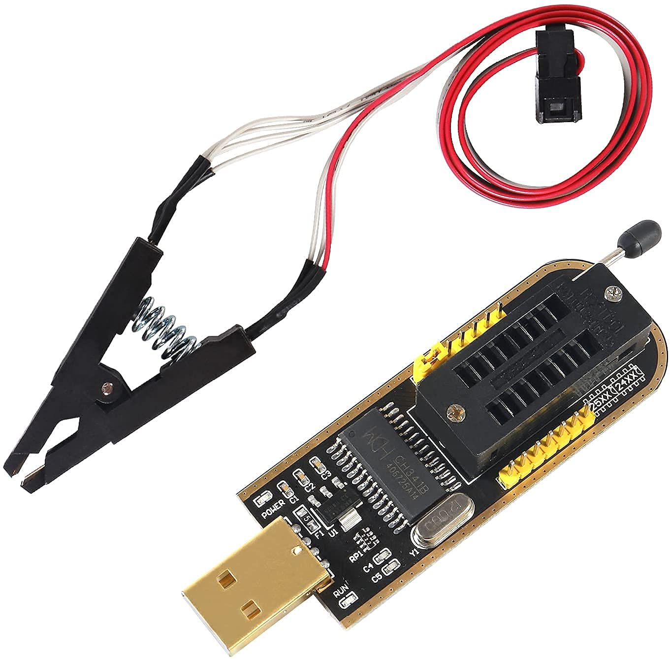 EZP2019 High Speed USB SPI Programmmer Ondersteuning 24 25 93 EEPROM Flash Bios iC Programmer sop8 eprom ic chip socket adapter chips kunnen worden toegevoegd door jezelf (24 25 SPI Flash 93