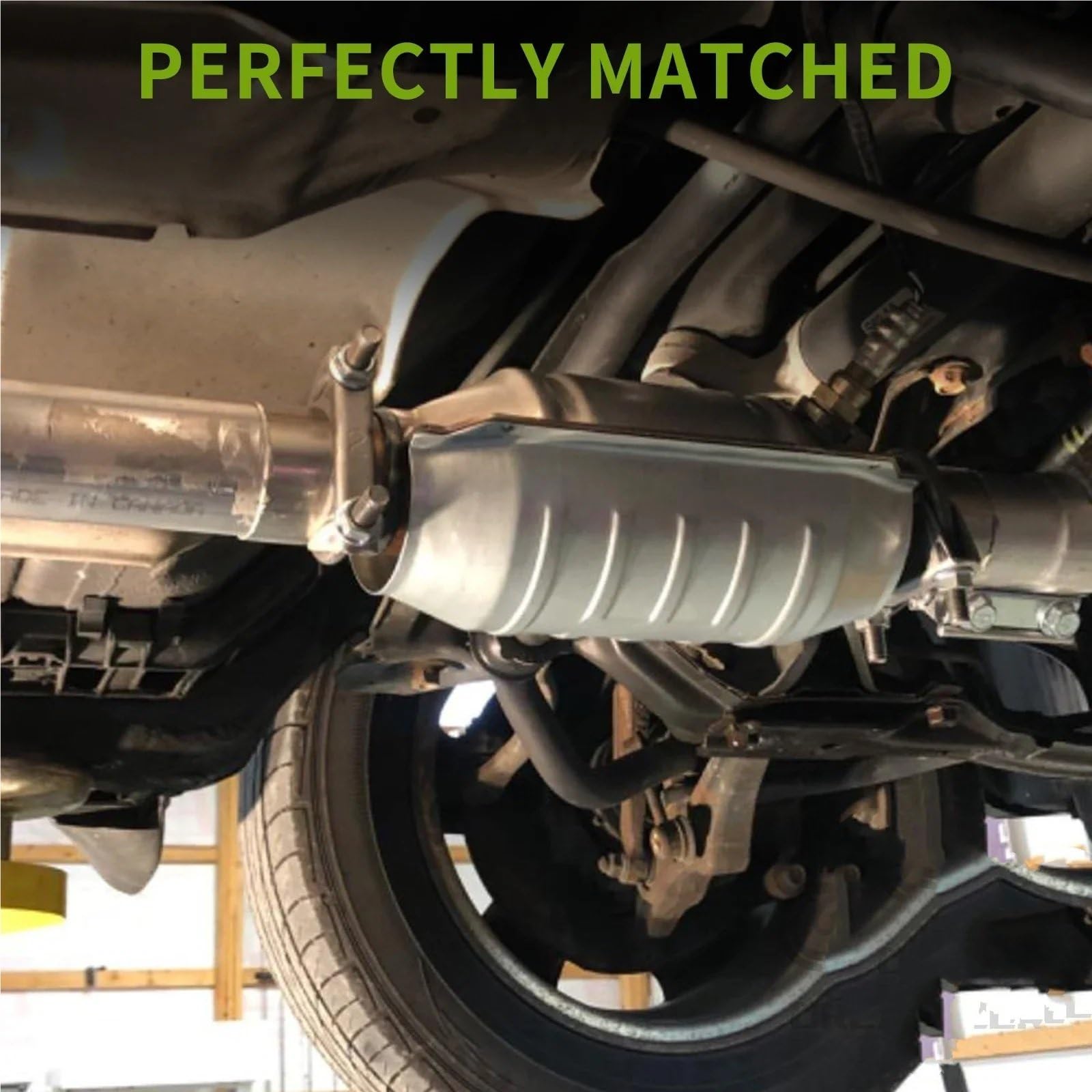 katalizator samochodowy Uniwersalne 2,5"/63mm katalizatory wydechowe ze stali nierdzewnej z osłoną ochronną pasujące do Forda i Chevroleta Silverado Katalizator katalizator