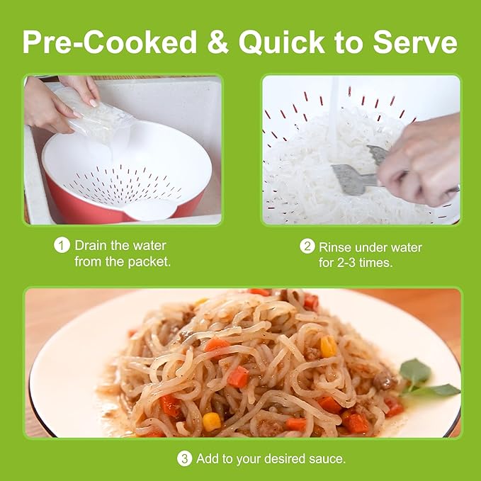 Bundle Hethstia Konjac: 8 Tazas de Sopa y 12 Packs de Fideos Shirataki miniatura 8
