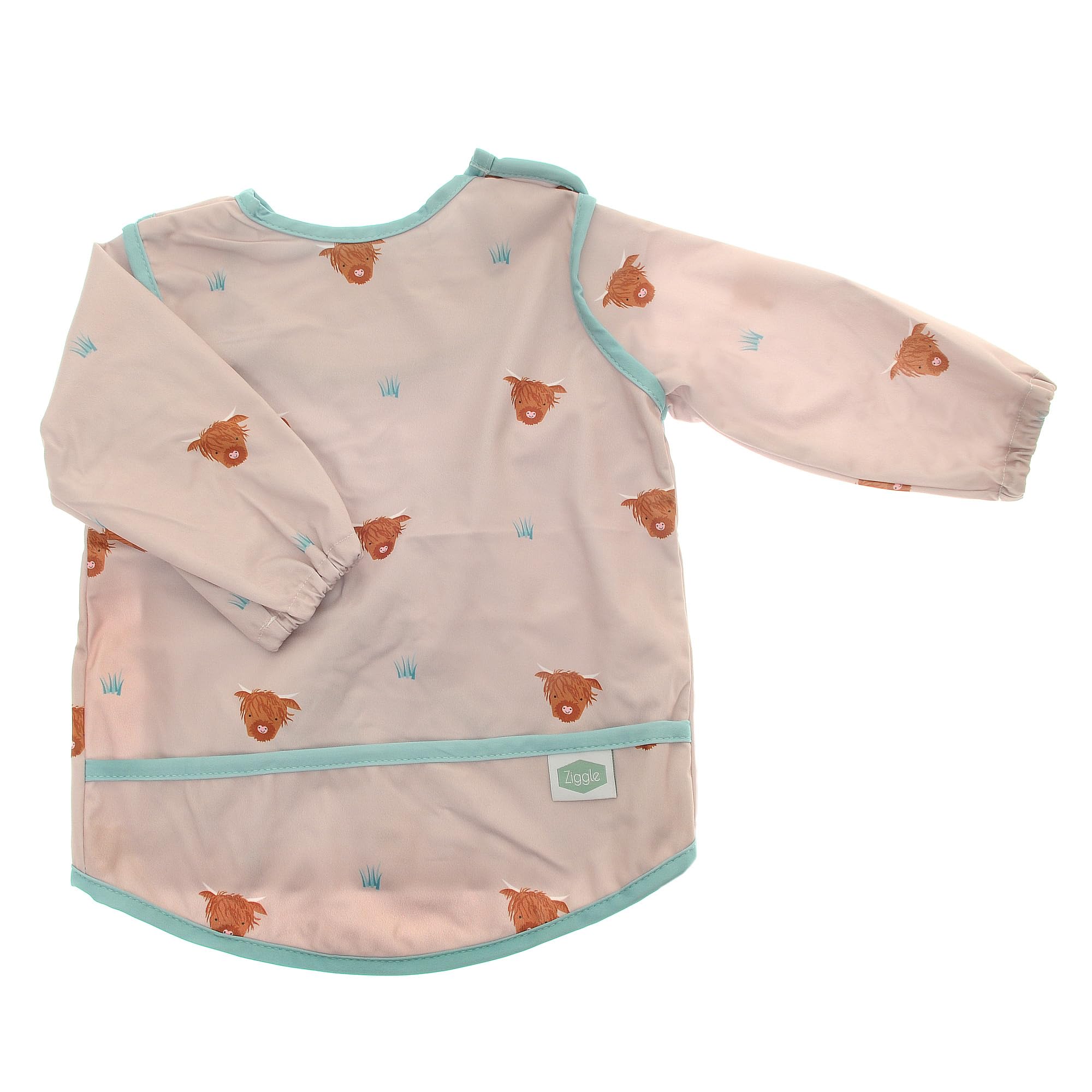 Highland cow coverall bib, toddler