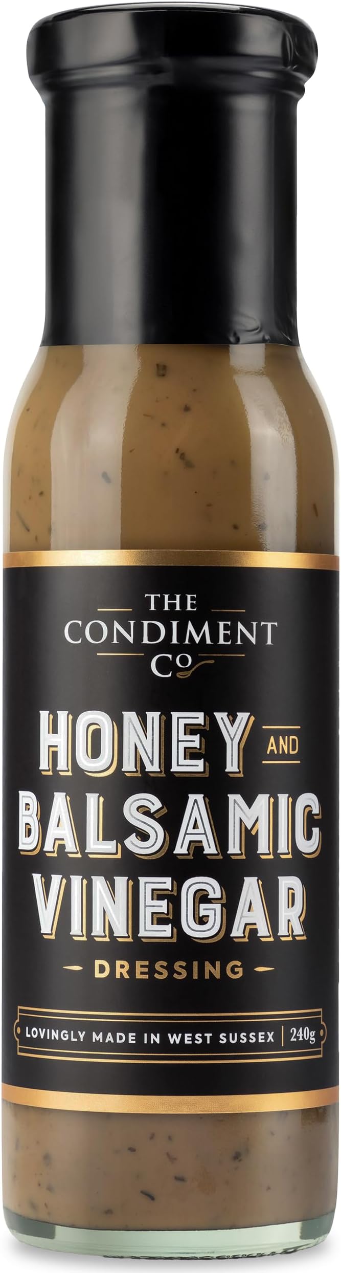 The Condiment Company Honey Balsamic Vinegar Dressing 240g Perfect Salad Condiment Rich Taste