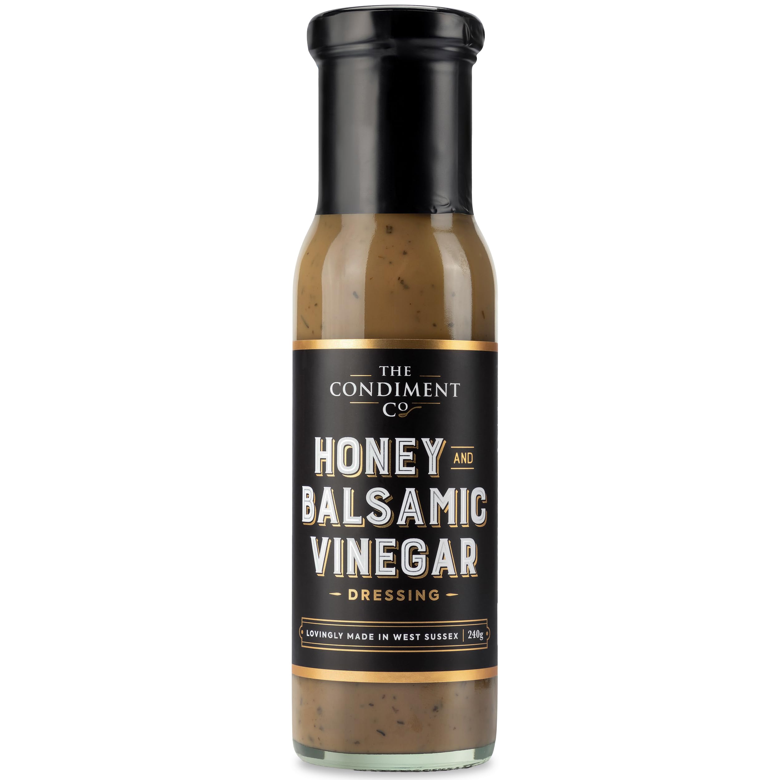 The Condiment Company Honey Balsamic Vinegar Dressing 240g Perfect Salad Condiment Rich Taste