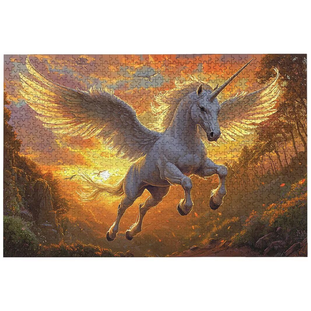 Puzzle 6000 Piezas Unicornio, Puzzle Paisajes para Adultos, un Rompecabezas Desafiante para Adultos, Rompecabezas Madera para Toda la Familia, Puzzles con Caja para Decoracion Hogar, Regalos, -6796