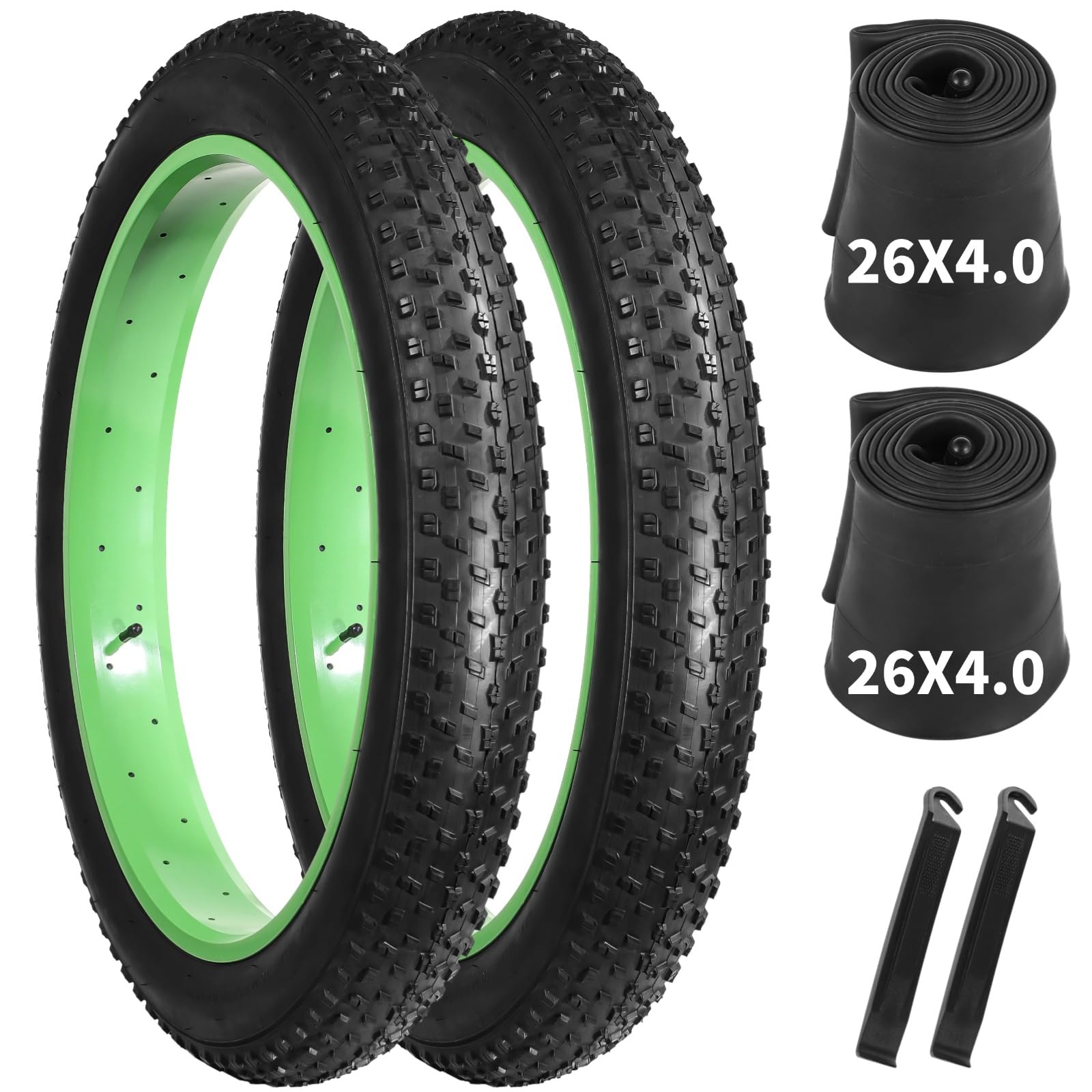 Yeesport 2 Pack Fat Bike Tires & Tubes - 26x4.0 Puncture Resistant For Snow, Beach, & Street - View #7