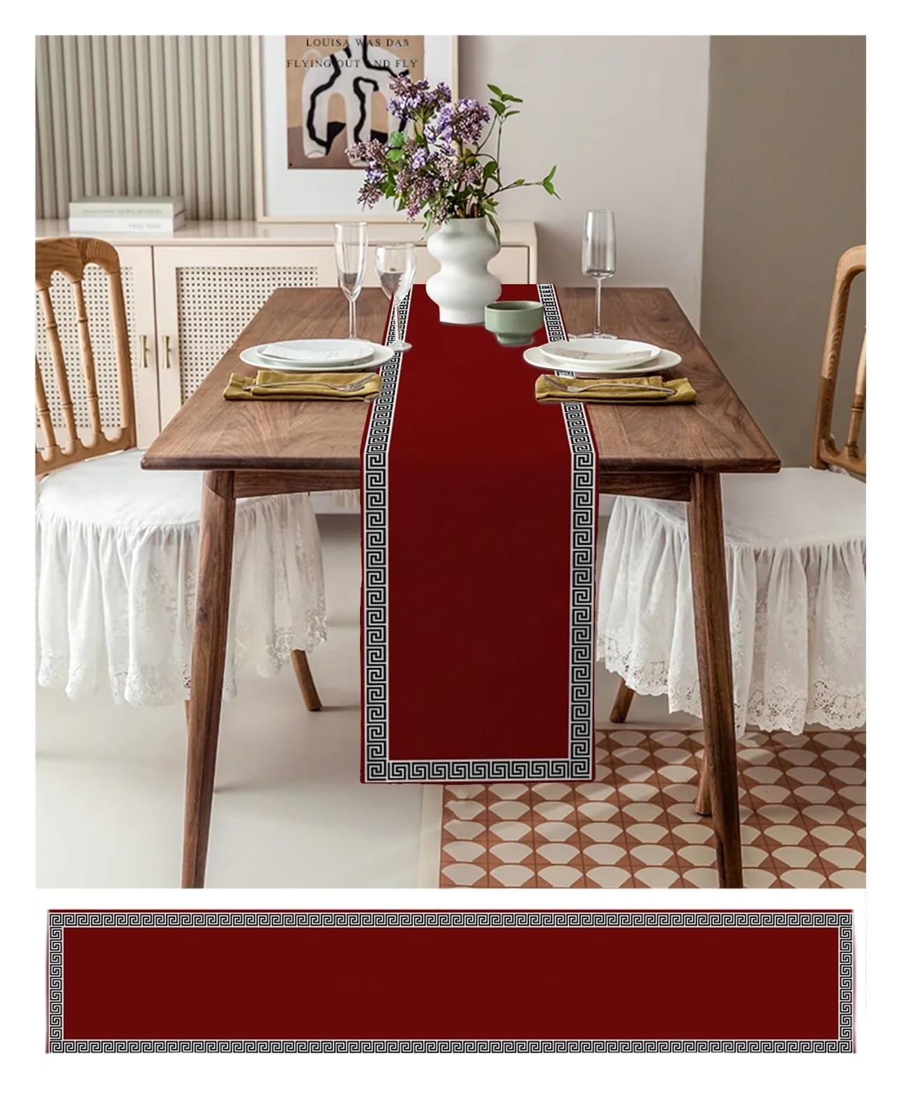 Runner Da Tavola Runner da tavola Modello semplice Decorazione Decorazioni for la casa for pranzo(WXF07128,33 x 122cm)