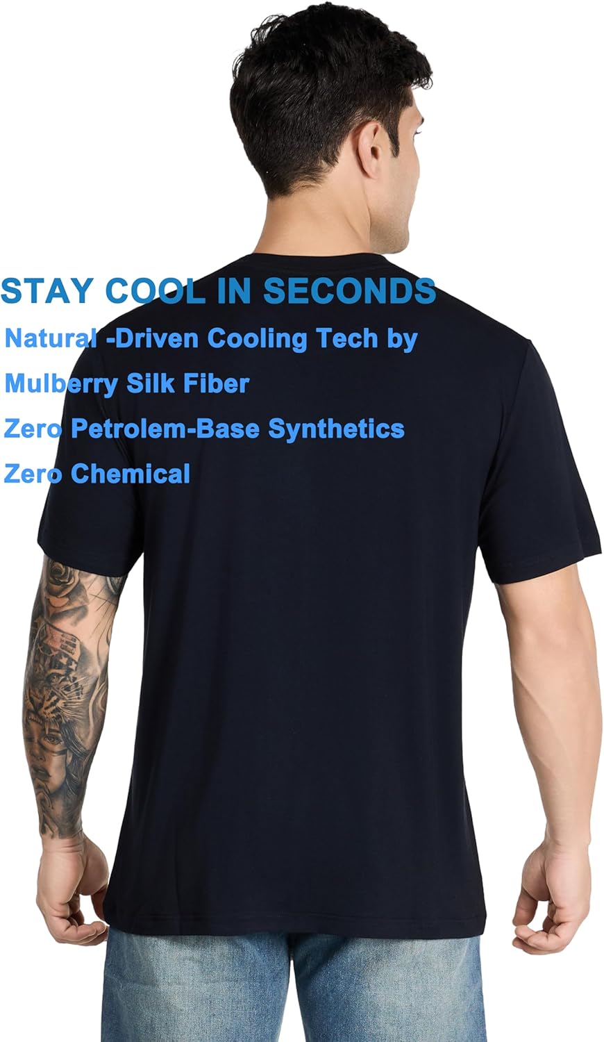 The Solution for Men's Sweat & Skin Irritation | Eczema-Friendly Modal-Silk Cooling Base Layer Shirt - Image 2