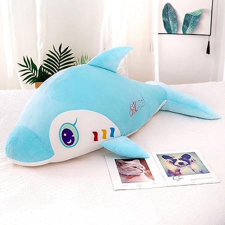Amazon イルカ ぬいぐるみ 80cm イルカの縫いぐるみ 抱き枕 ふわふわ 特大 動物 寝枕 大きいサイズ 快適 可愛い ふわふわ 萌え萌え 柔らか 癒し 子供 女の子 女性 おもちゃ お祝い 誕生日 ギフト プレゼント ぬいぐるみ おもちゃ