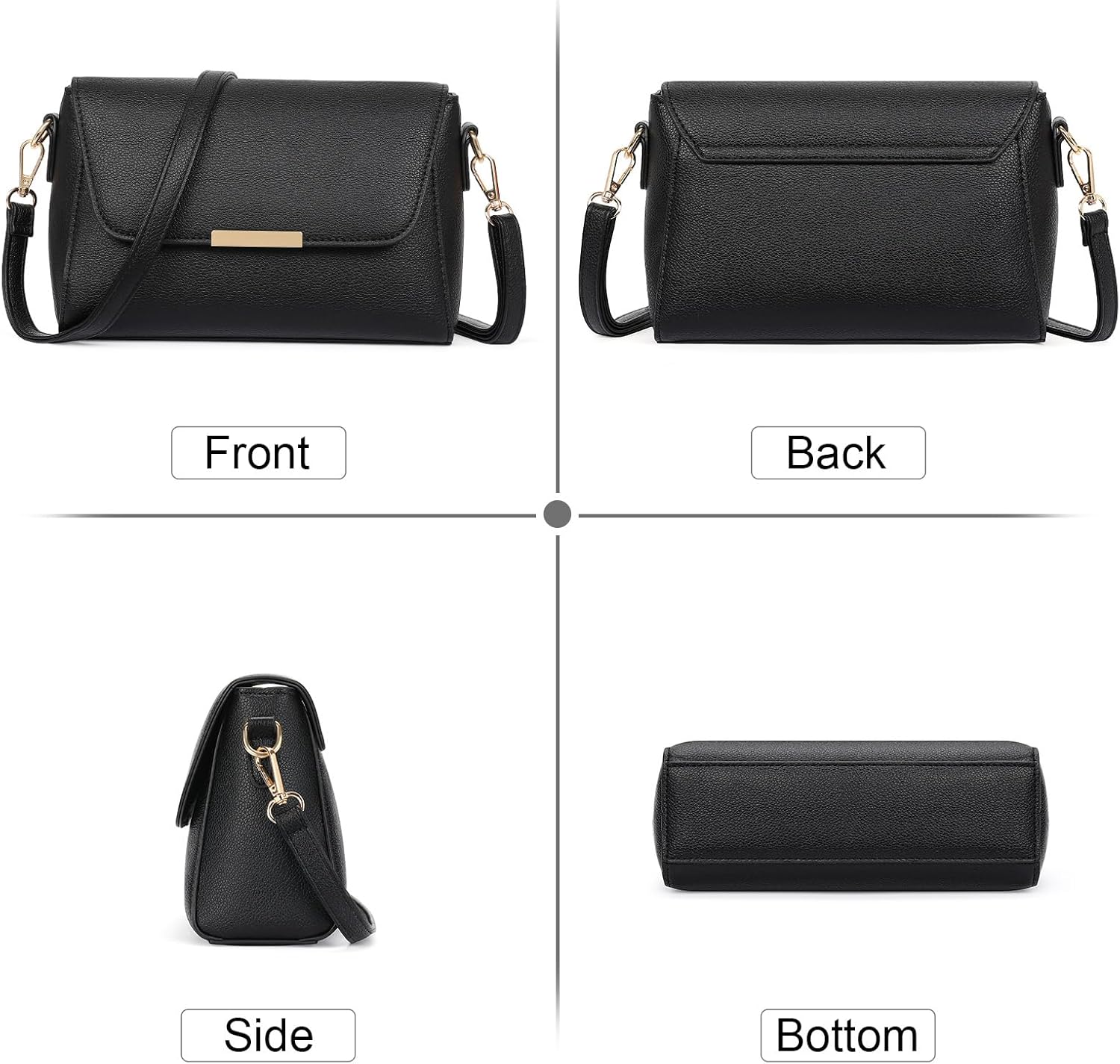 FALAN MULE Small Crossbody Bags for Women PU Leather Purses Trendy Shoulder Handbags - Image 5