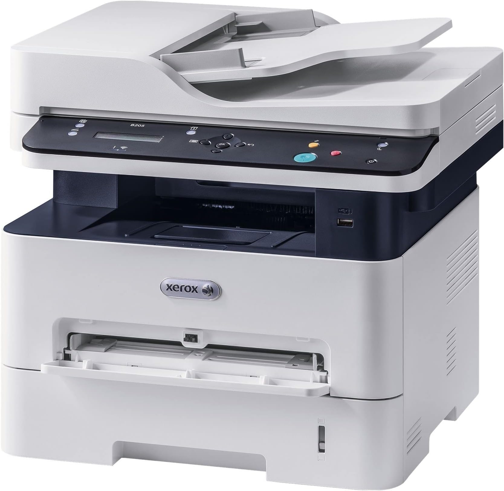 Xerox B205 A4 30 ppm Black and White (Mono) Wireless Laser Multifunction Printer with Duplex 2 Sided Printing - Copy/Print/Scan