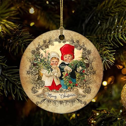 Cheyan Funny Retro Christmas Theme Christmas Porcelain Ornament Home Decorations Christmas Pendants Santa Claus Christmas Tree Hanging Ornament Cheyan Funny Retro Christmas Theme Christmas Porcelain Ornament Home Decorations Christmas Pendants Santa Claus Christmas Tree Hanging Ornament