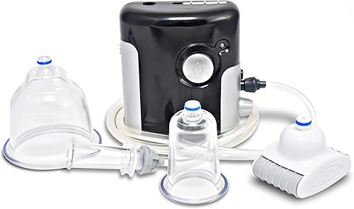 A & D Beauty Juego de terapia de ventosas, masajeador facial al vacío Dermo, experimenta el masaje eléctrico de ventosas, tratamiento de celulitis,