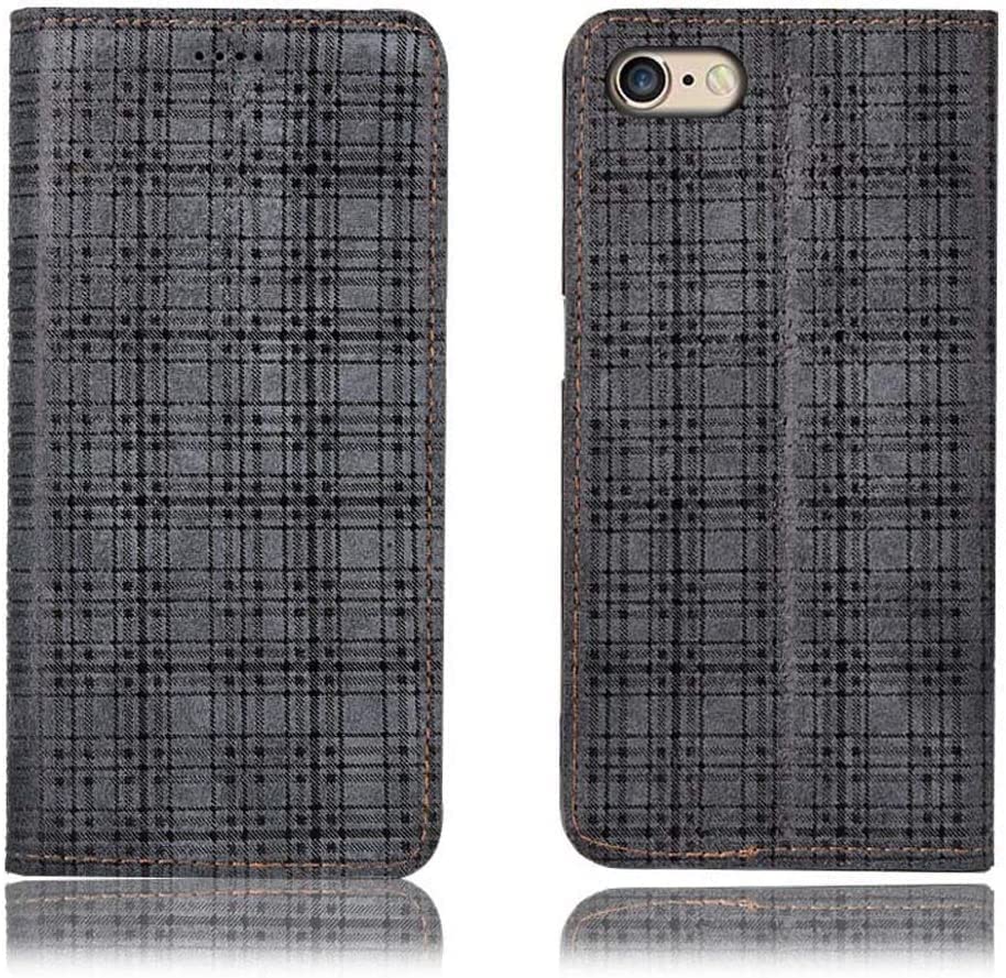 Funda de cuero para iPhone SE 2 con ranura para tarjetas y soporte en color B