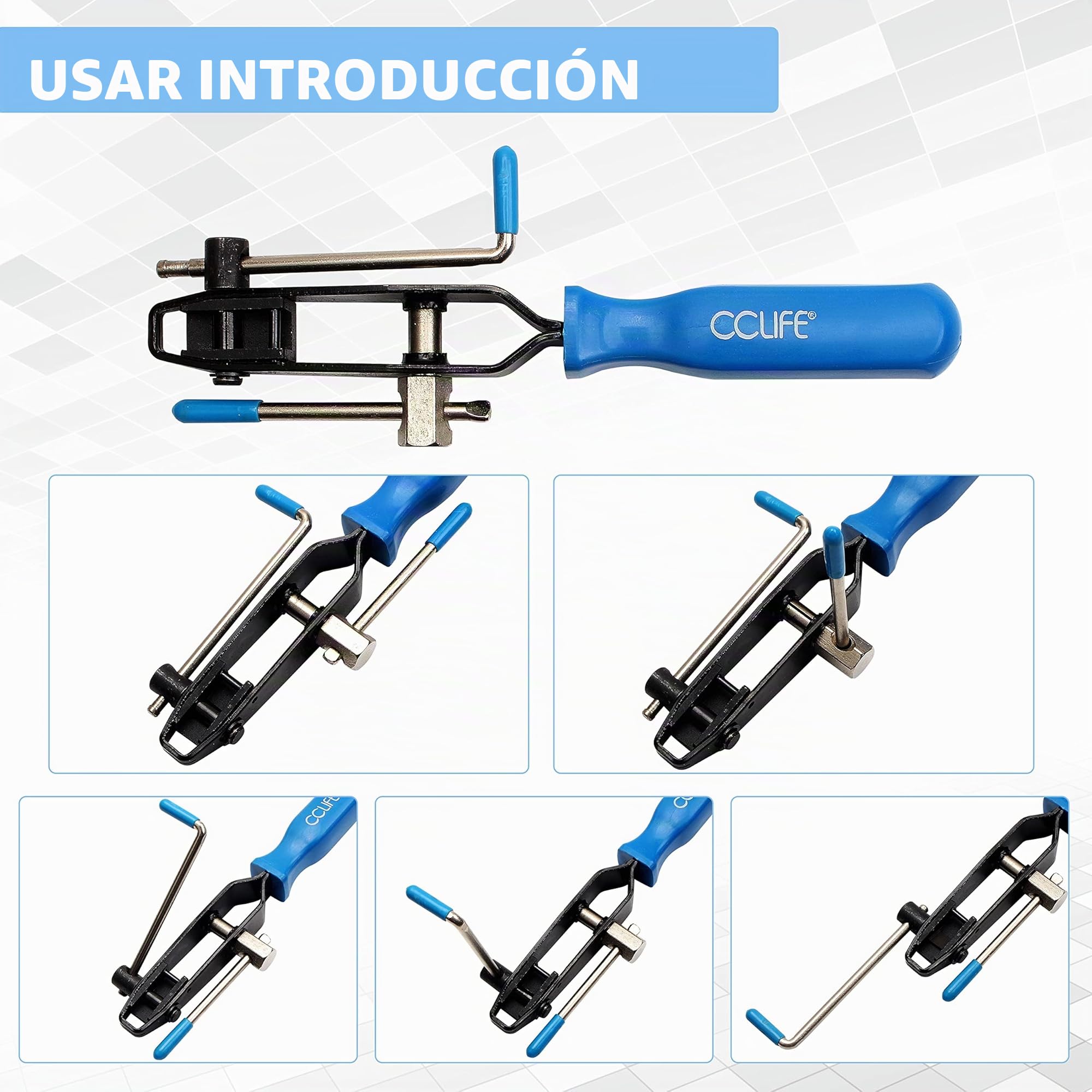 CCLIFE 2 piezas Juego de Alicates para Abrazaderas Oetiker Alicate Palier tenaza abrazadera