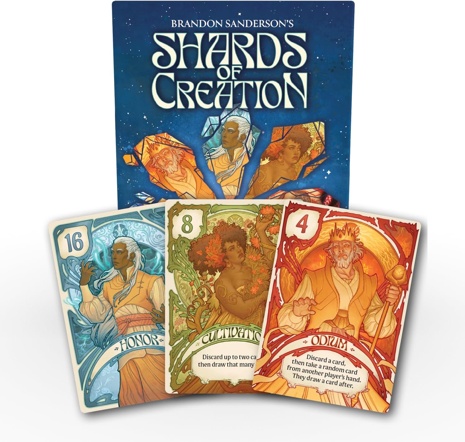 Shards of Creation by Brotherwise Games | Ages 12+ | 2-6 Players | Cosmere Trick-Taking Strategy Game Inspired by Brandon Sanderson, Unique Suit Abilities, Replayable Fantasy Card Game