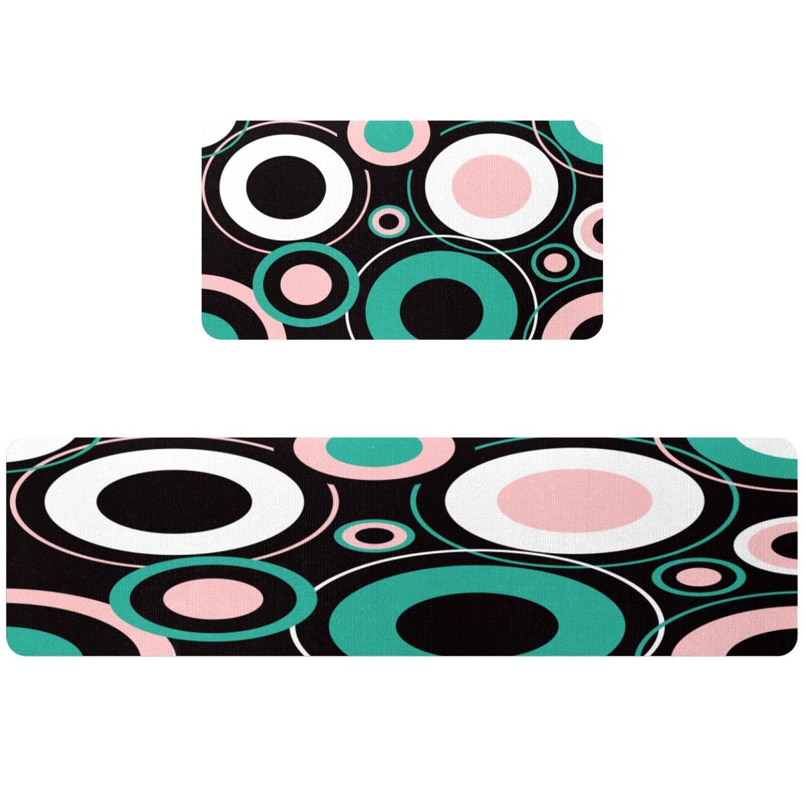 Alfombrilla de cocina superabsorbente y lavable VAPOKF con base circular anticaídas