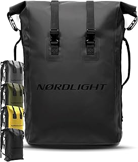 Nordlight Sac à dos étanche Dry Bag 35l - Roll Top Sac à Dos Avec Bandoulière Rembourrée, Sac à Dos Vélo, Sac à Dos Coursi...
