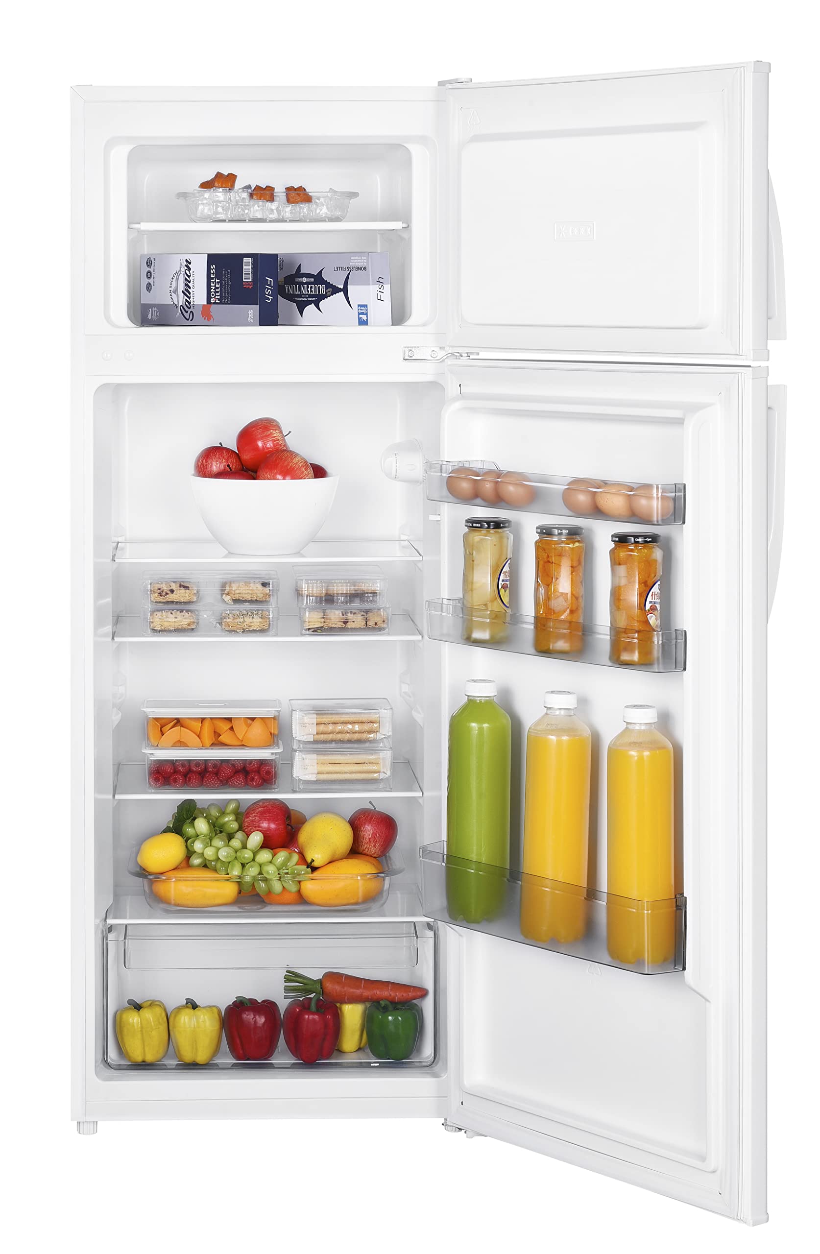 Premiumlevella 7.3 Cu Ft Energy Star, Manual Defrost, Top Freezer Refrigerator, Crisper Drawer, Door Balconies on Fridge.com - View 3